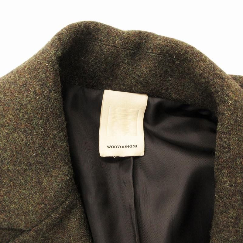 ウーヨンミ wooyoungmi 美品 ドッキングコート ジャケット ハリス 