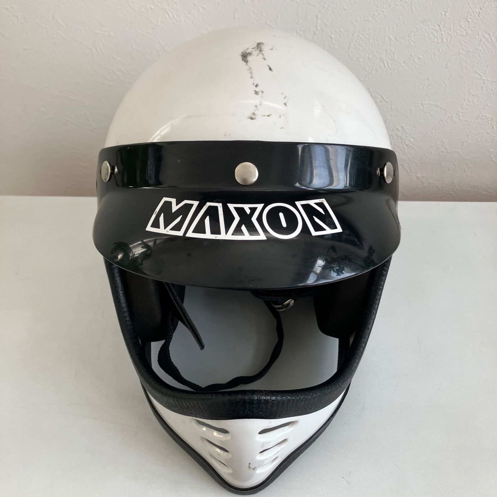 ビンテージヘルメット☆MAXON Mサイズ 70年代 フルフェイス モトクロス 