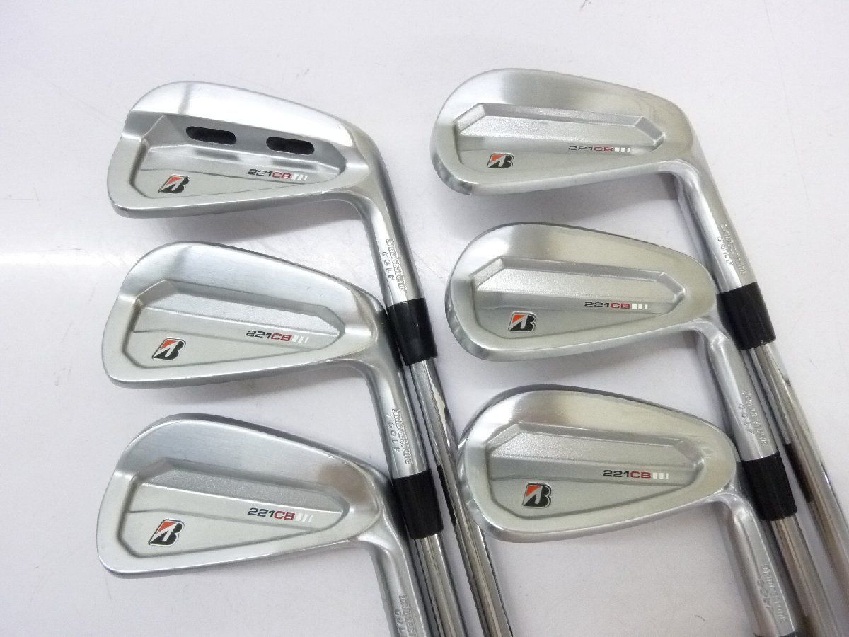 中古品 ブリヂストン 221CBアイアン 5-Pw 6本 Dynamic Gold S200