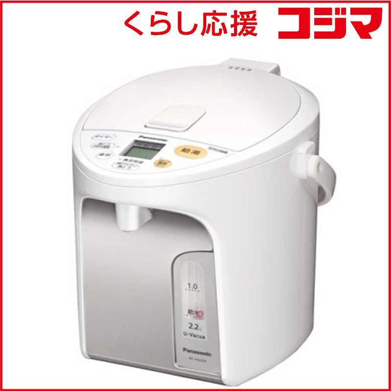 パナソニック 電気ポット ２ ２Ｌ 電動式 NC HU 224 ホワイト