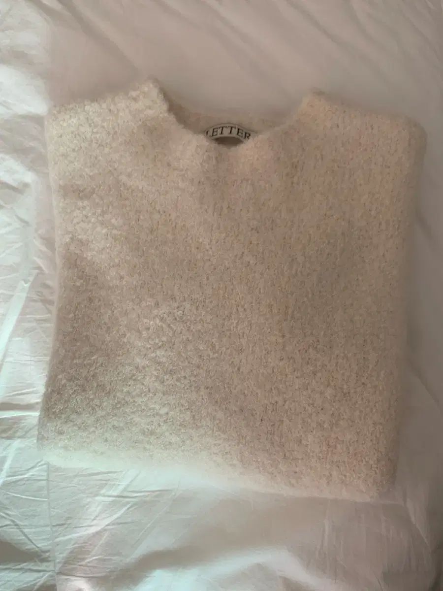 ショップレター Alpaca boucle knit shopletter レターニット