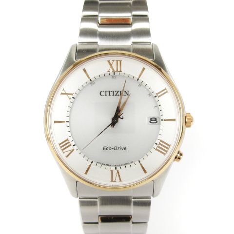 シチズン CITIZEN COLLECTION コレクション エコドライブ 腕時計 デイト ソーラー AS1062-59A H415-S115132 ホワイト ピンクゴールド