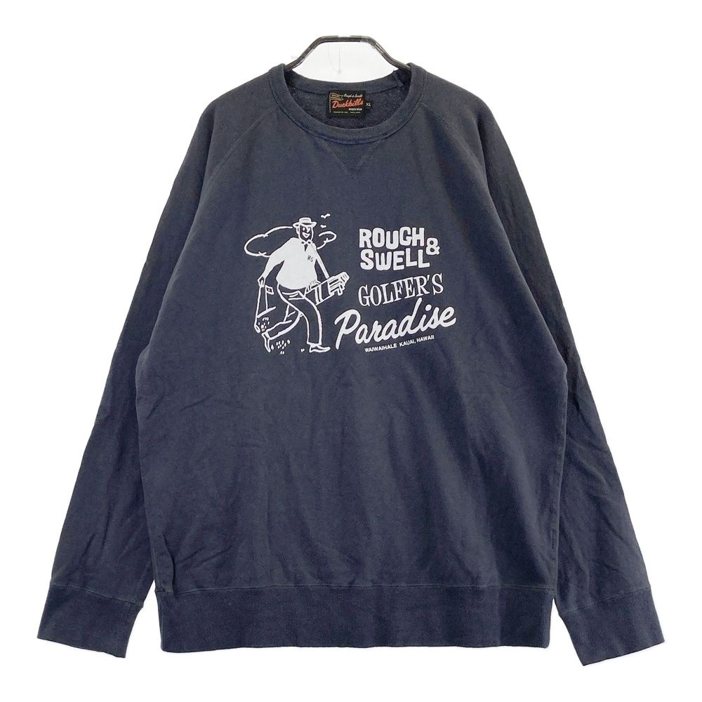 サイズ XL ROUGH-SWELL ラフアンドスウェル RSM-20258 長袖スウェットトレーナー ネイビー系 240101490327 ゴルフウェア メンズ ストスト