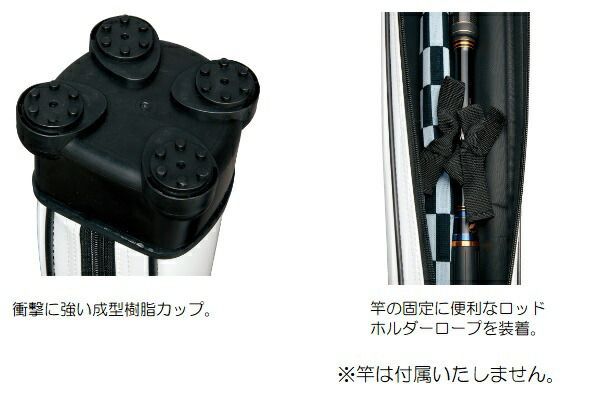 がまかつ ロッドケース GC270 スリムロッドケース 145cm ホワイト(魚柄