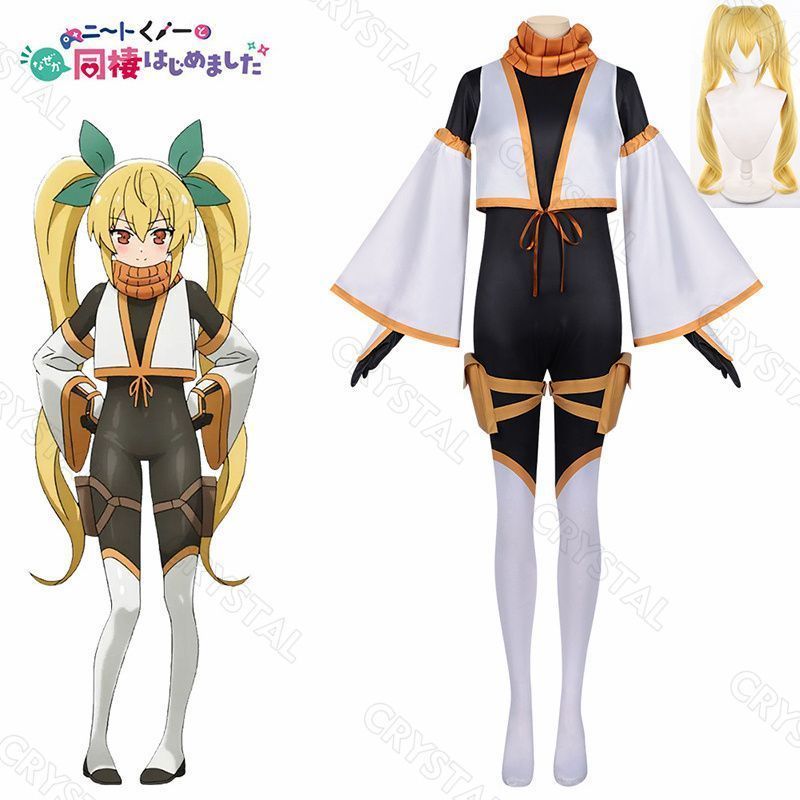 ニートでオタクなくノ一となぜか同棲はじめました コスプレ 夏見叶愛 コスプレ衣装 ウイッグ付き 人気 キャラクター なつみかんな コスプレ用 イベント 仮装 舞台装 演出服 漫遊展 撮影用 観賞用 祭り 贈り物 誕生日 ハロウィン クリスマス