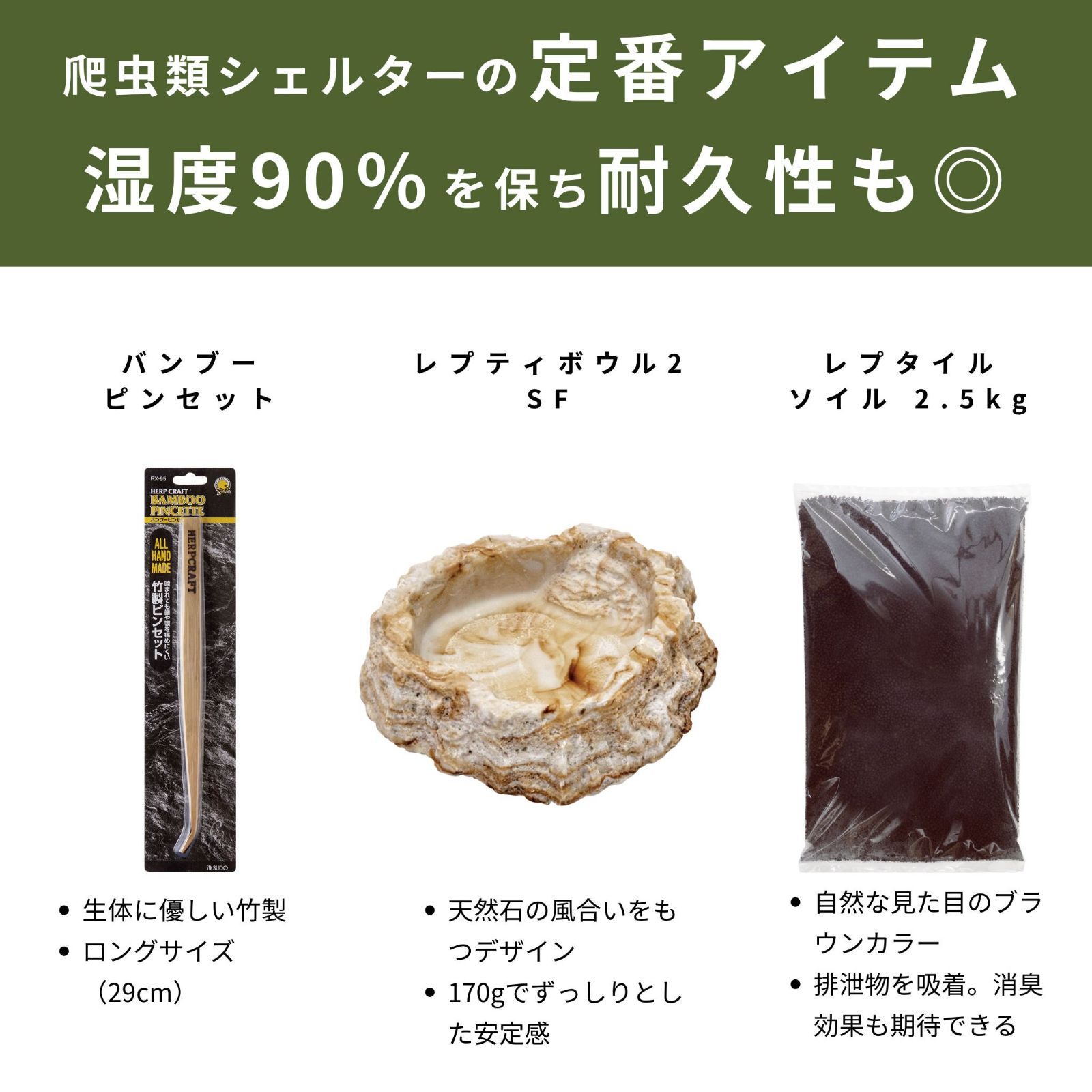 スドー レオパ 5点 飼育セット キット 爬虫類用ガラスケージ