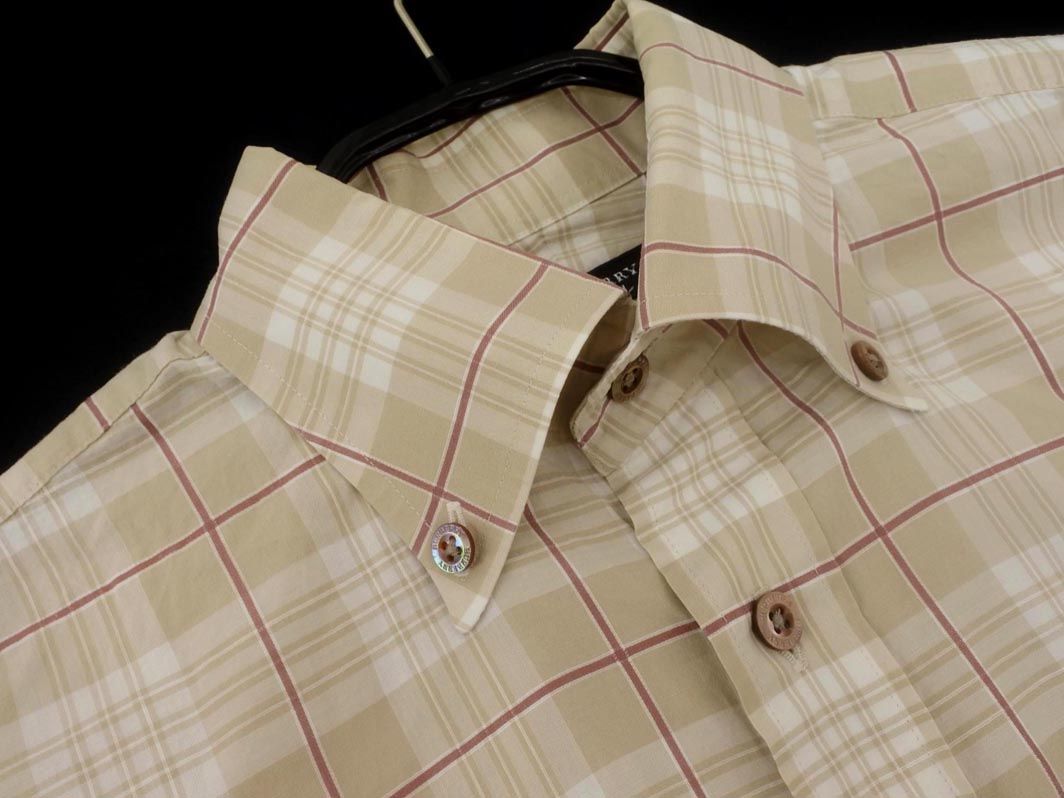 BURBERRY バーバリー チェック 半袖 シャツ sizeS/ベージュ