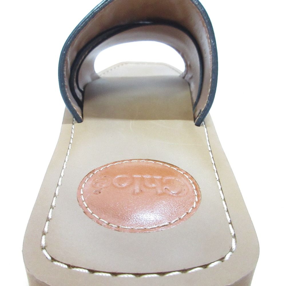 美品✨ クロエ ウッディ フラットサンダル レディース23.5cm相当 美品 Chloe クロエ ウッディ フラットサンダル ミュール サイズ