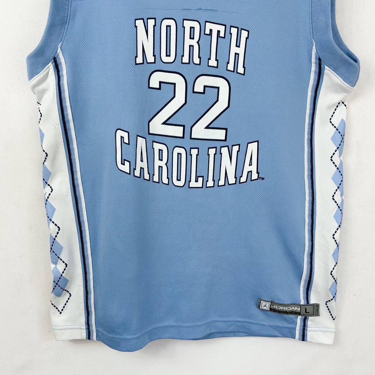 フォロワー様クーポン配布中！】NIKE JORDAN ナイキ ジョーダン NCAA JORDAN NORTH CAROLINA ノースカロライナ大学  ゲームシャツ ユニフォーム マイケルジョーダン バスケットボール L ブルー 輸入古着 メンズ 【S55】 - メルカリ