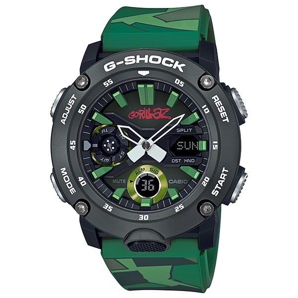 電池交換済 G-SHOCK G-ショック×Gorillaz ゴリラズ コラボレーションモデル GA-2000GZ-3AJR