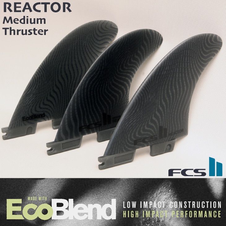 FCS2 REACTOR ECO (M) NEOGLASS トライフィン ビーチブレイク向け スピード&クイック リアクター THRUSTER  Msize EcoBlend エコ 正規品 - メルカリ