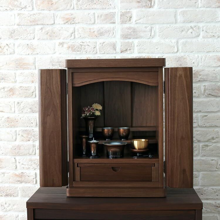 全宗派対応 コンパクト 具足 小型仏壇用 ミニ仏壇用 琥珀ぼかし おりん モダン おしゃれ ミニ セット 一式 仏具 7点セット おりん付き 仏具セット