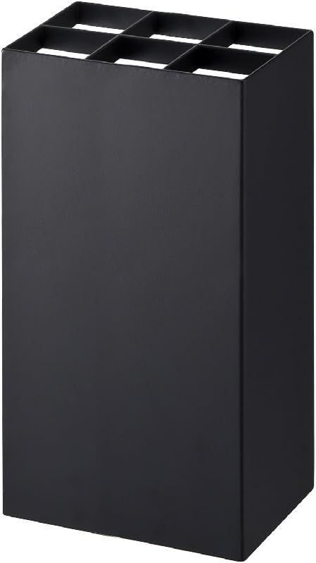  山崎実業(Yamazaki) かさたて 6本用 ブラック 約W16.5×D11×H30cm スマート smart 傘立て 角型 折り畳み傘も収納可能 7032 応募券