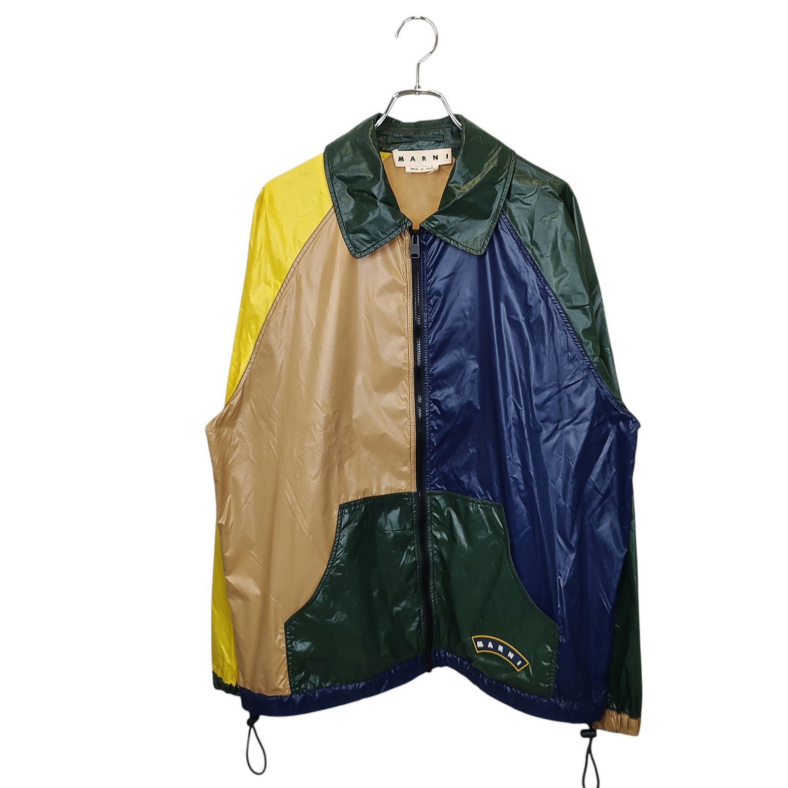 新品 MARNI マルニ 22SS カラーブロック ウインドブレーカー