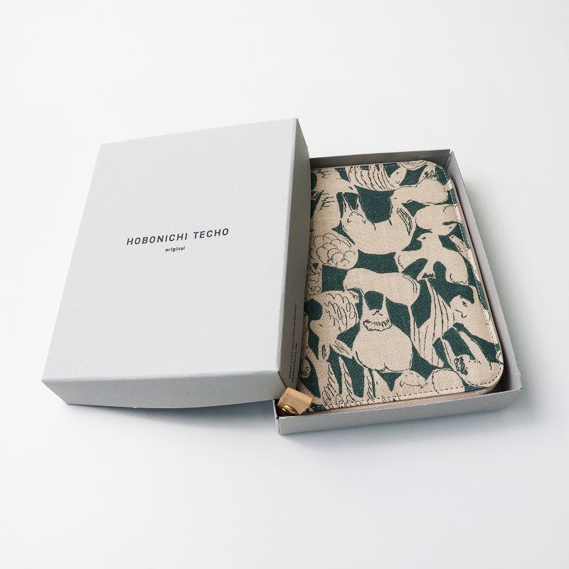 未使用 ミナペルホネン mina perhonen ほぼ日 手帳カバー オリジナルサイズ （A6） life puzzle /グリーン moss green【2400014211542】