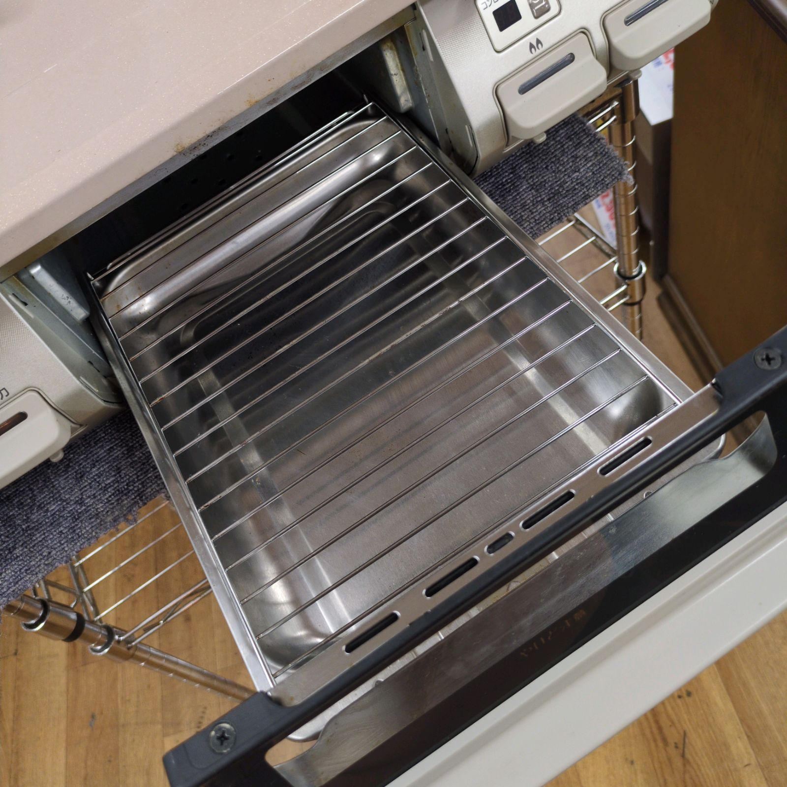 J218 ☆Rinnai☆LPガスコンロ☆水無し片面焼きグリル - メルカリ 