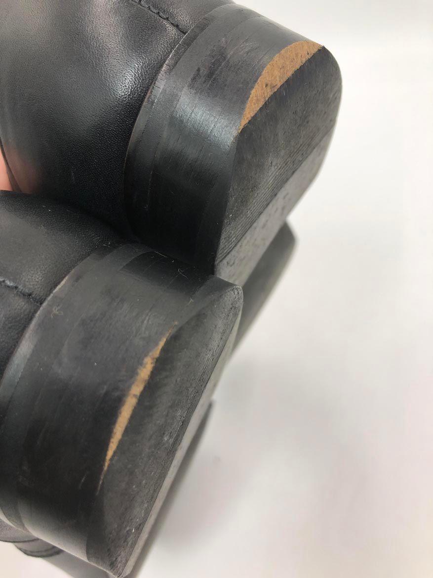  bulle de savon ビュルデサボン Kvell ケベル 本革 レザー プレーントゥ シューズ size 23 黒 レディース その他 靴