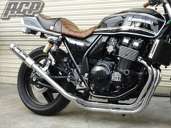 プリティー製 ZRX400/2 98〜 改 タイプ２ 4-2-1 マフラーメッキ
