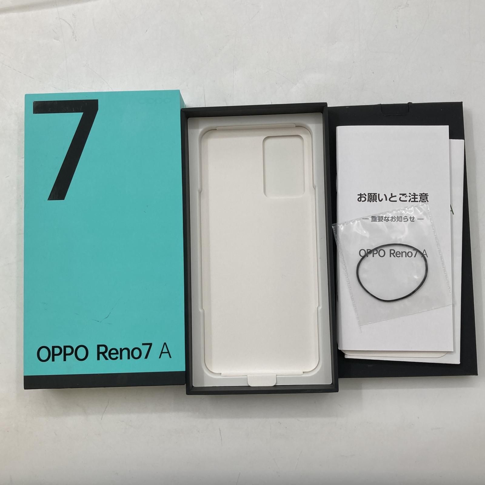 全額返金保証】【最速発送】OPPO Reno 7 A 128GB Softbank SIMフリー 動作確認済 白ロム - メルカリ