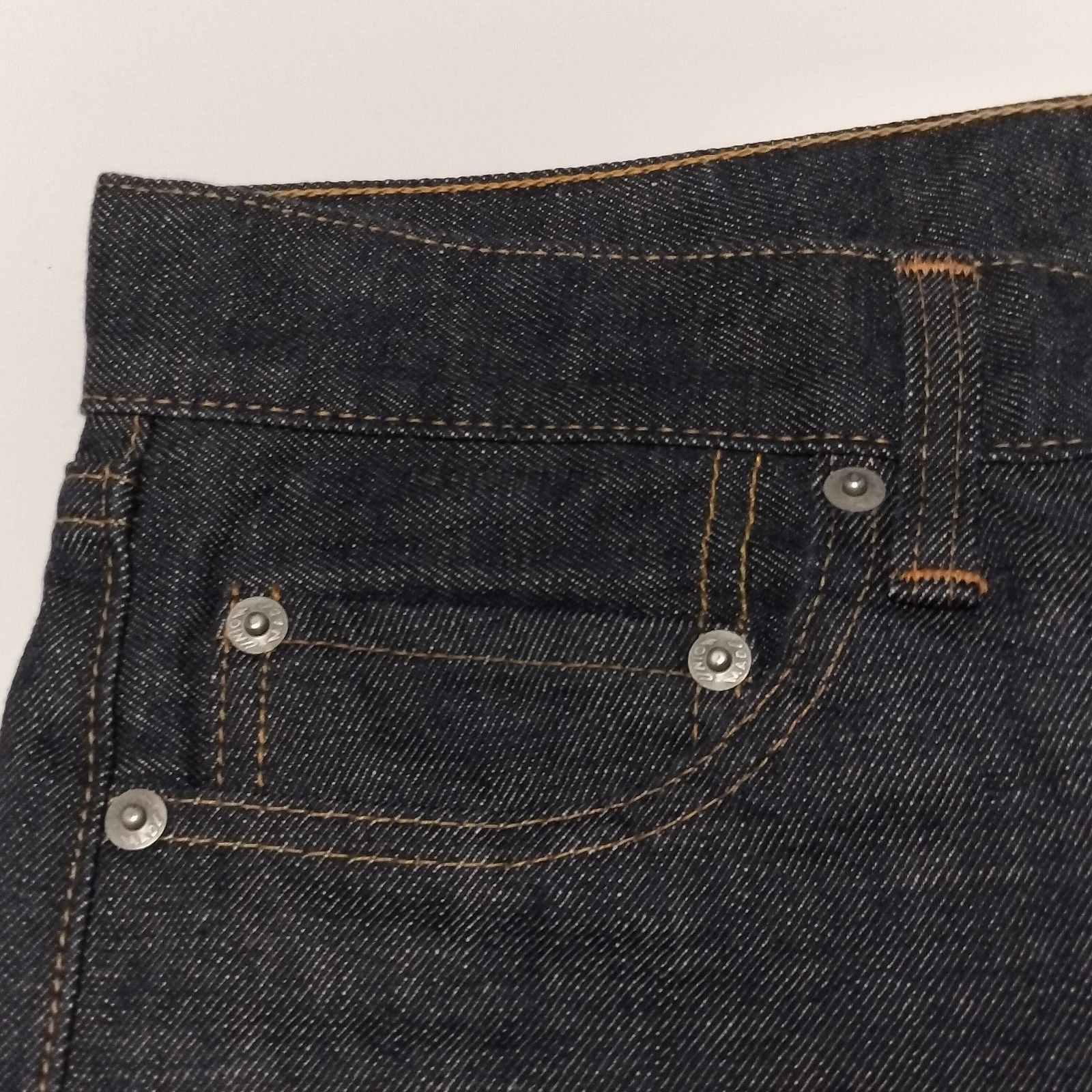 Shu jeans シュウジーンズ　デニム　赤耳　セルビッジ　チェーンステッチ シュウジーンズ 綿混 デニム 赤耳 セルビッジ チェーンステッチ