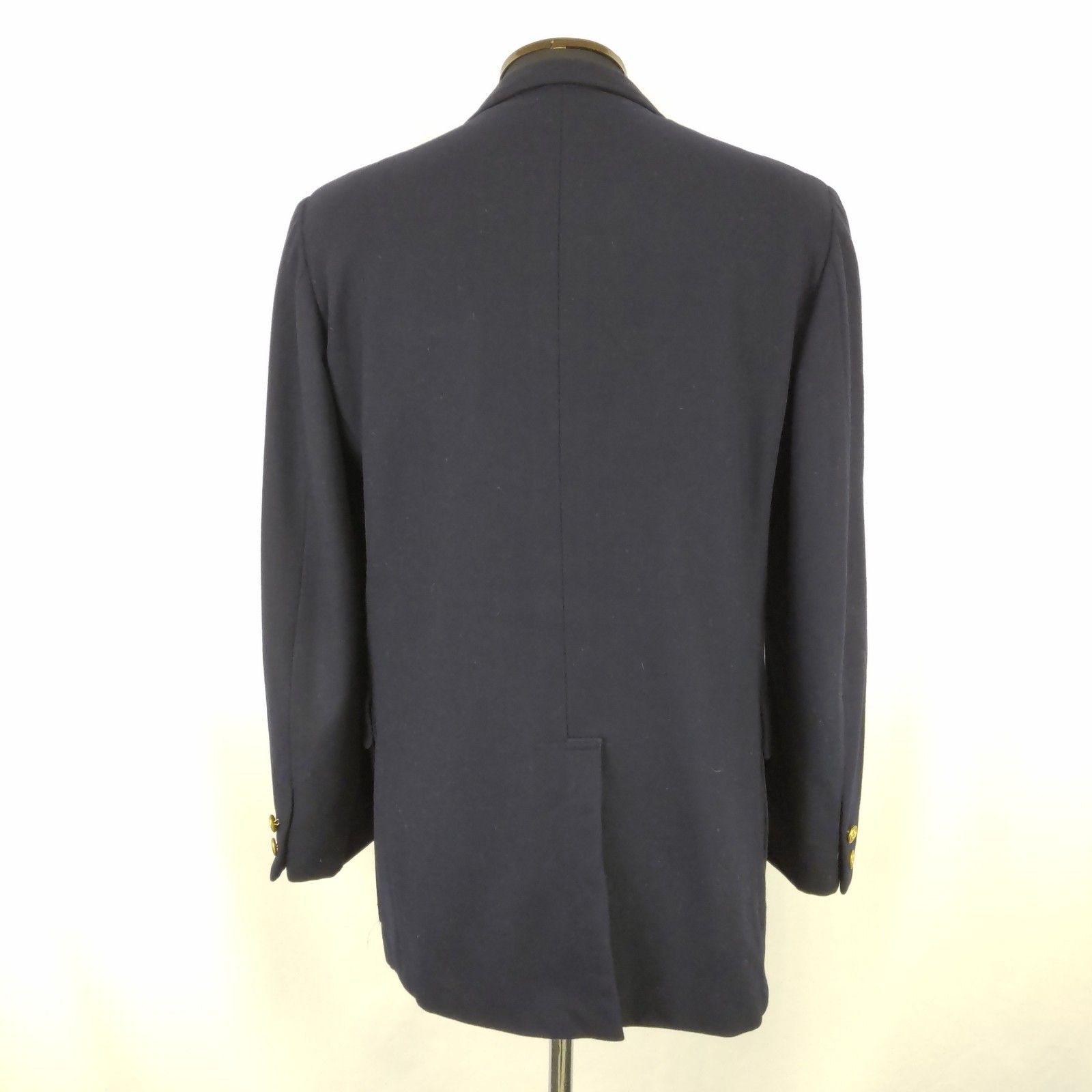 美品☆J.PRESS/ジェイプレス☆金ボタン/紺ブレザー【94-82-175/メンズL 