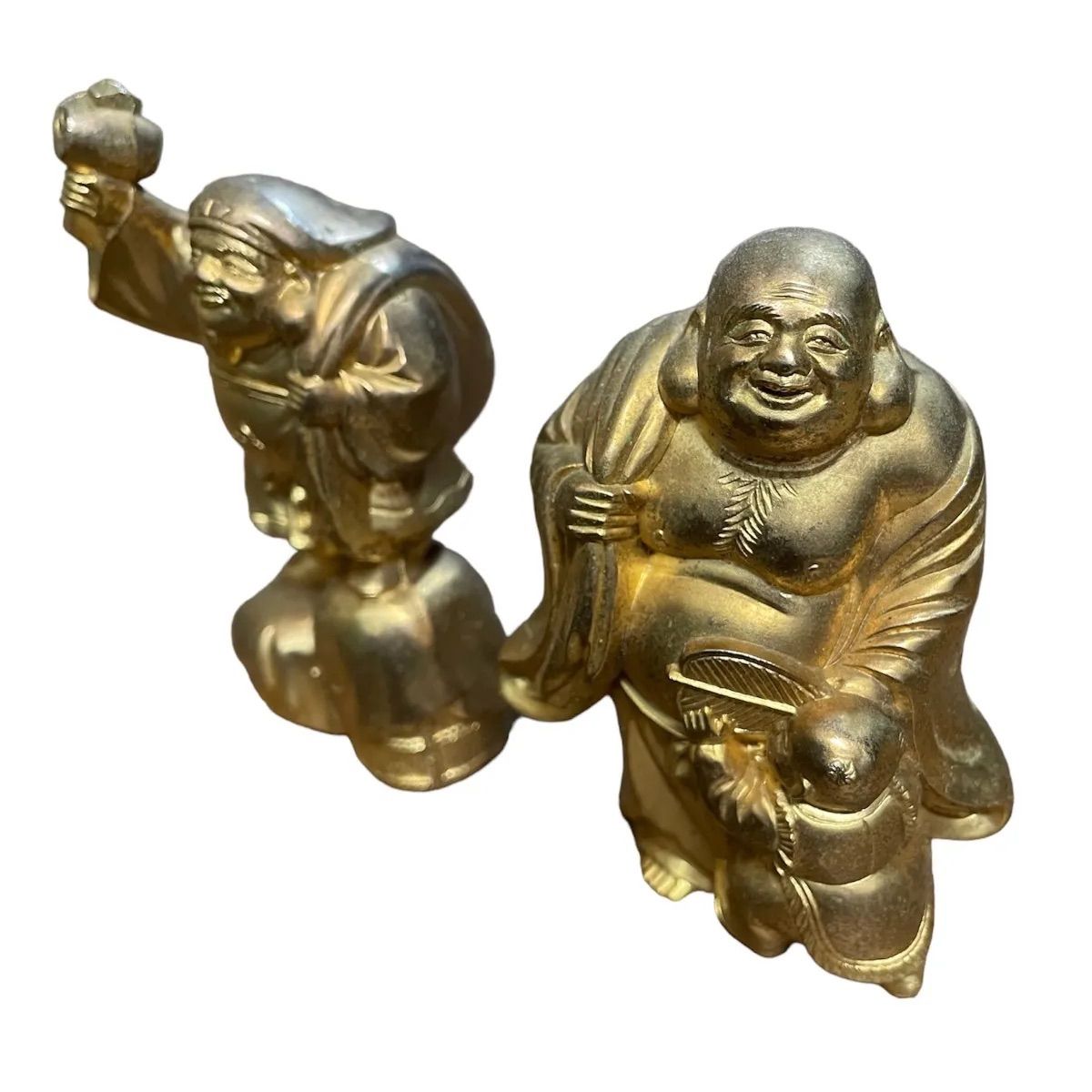 ☆【縁起物】開運 七福神 牧田秀雲原型 24金純金メッキ