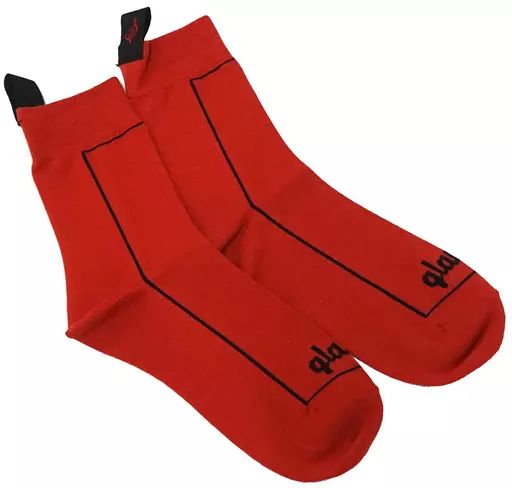 中古】衣類 斉藤壮馬 BLOCK SOCKS(ソックス) パプリカレッド