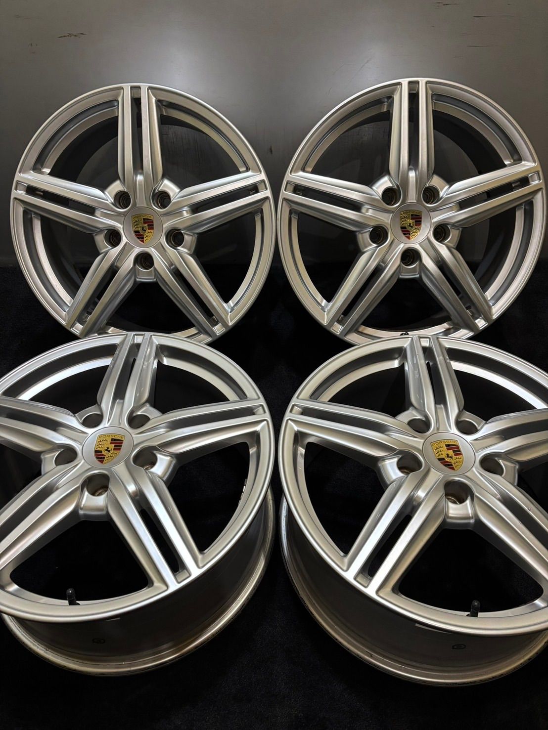 ポルシェ 958 カイエン 純正 RONAL製 19インチ 8.5J 59 130 5H アルミホイール 4本 2-K352