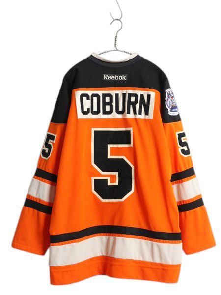 フライヤーズ ホッケー ジャージ メンズ L / NHL オフィシャル リーボック アイスホッケー ゲームシャツ ユニフォーム 重ね着 レースアップ フライヤーズ ホッケー ジャージ メンズ L / NHL オフィシャル