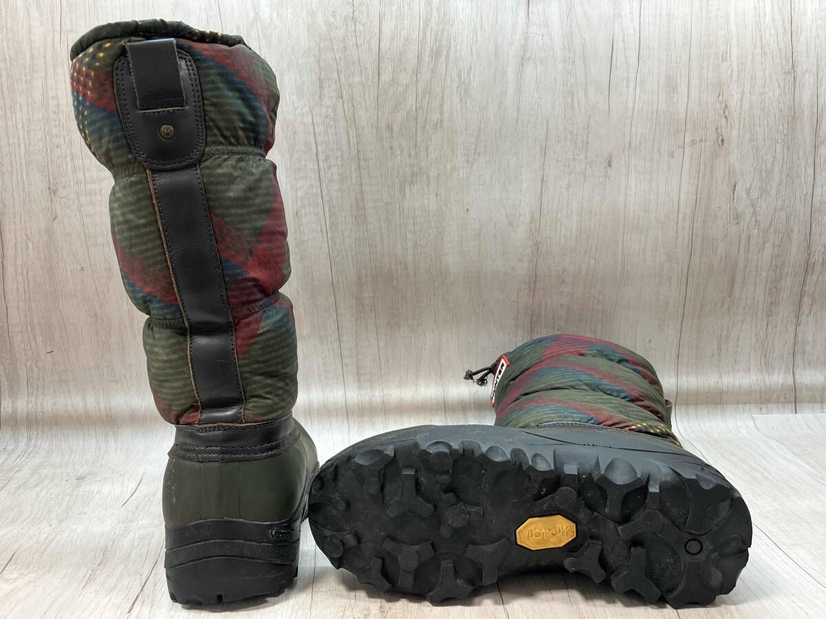 hunter 24cm snow quilt check ハンター スノーブーツ ウィンター