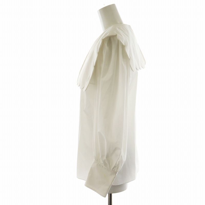 Drawer - cygne isabelle イザベル　スカラップブラウス シーニュ Cygne Isabelle スカラップブラウス シャツ 長袖