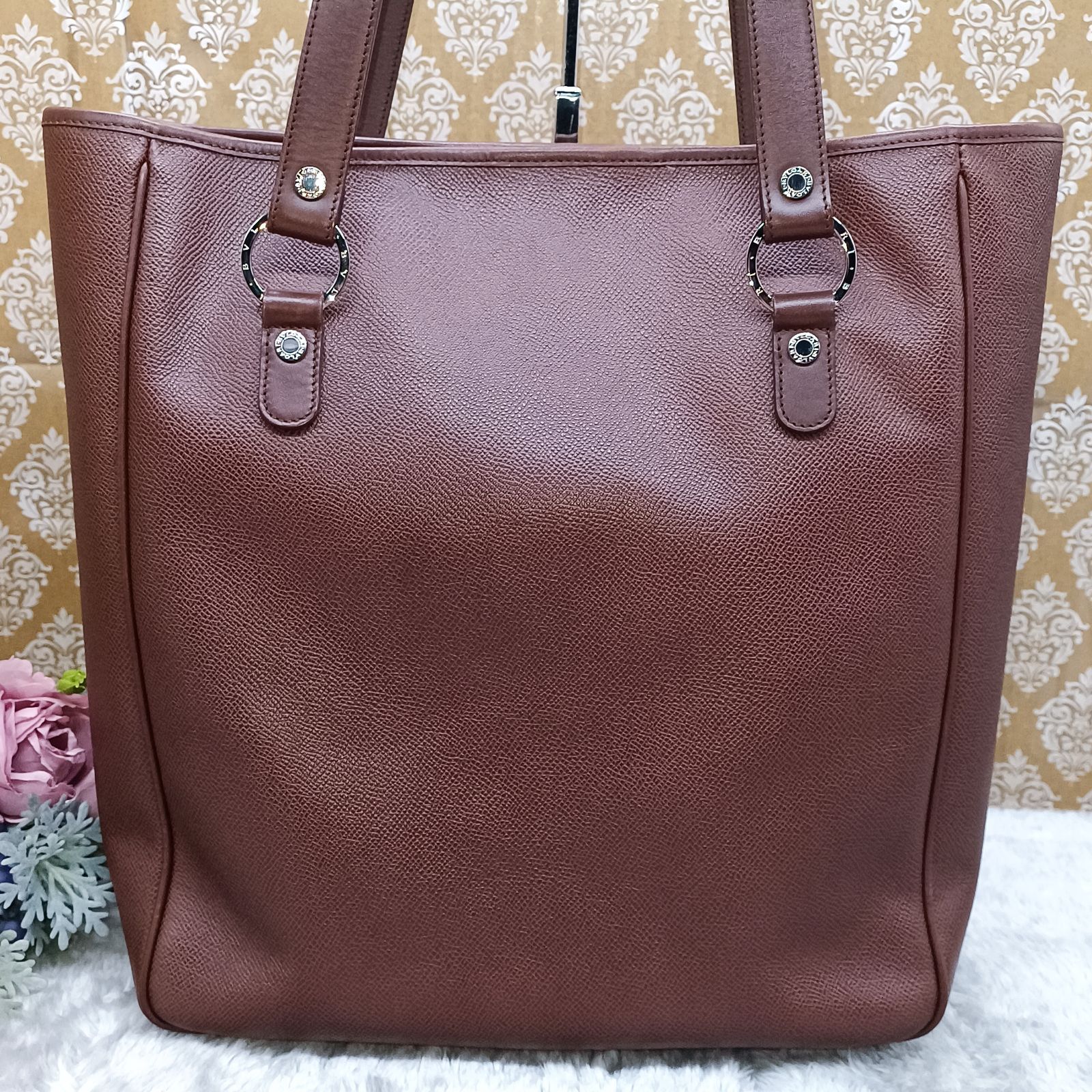 BVLGARI 》 ブルガリ トートバッグ ブルガリ・ブルガリ ダブルロゴ 