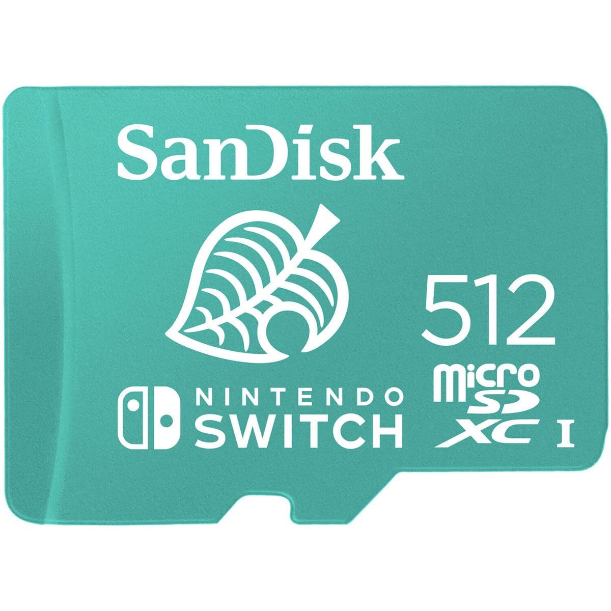 SanDisk 512GB UHS-I Class 10 U3 microSDXC Memory Card for Nintendo Switch 100MB|s Read 90MB|s Write