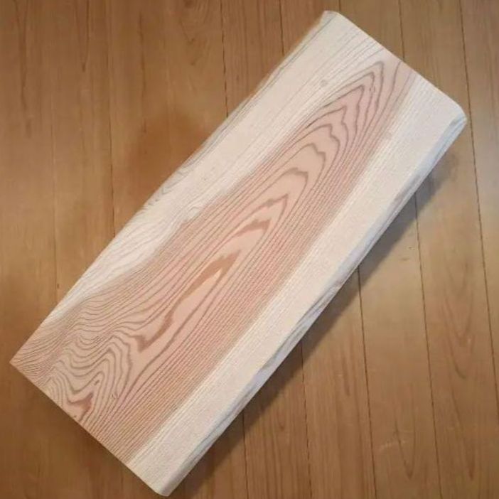 一点物 国産杉スツール ベンチ 無垢杉一枚板 丸太脚 ディスプレイ台