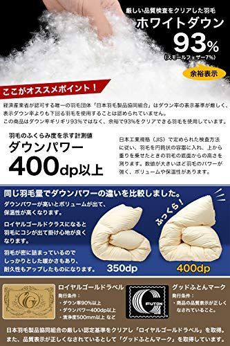 在庫処分】 シングル 150×210cm【羽毛量1.0kg】_グリーン 安眠工場