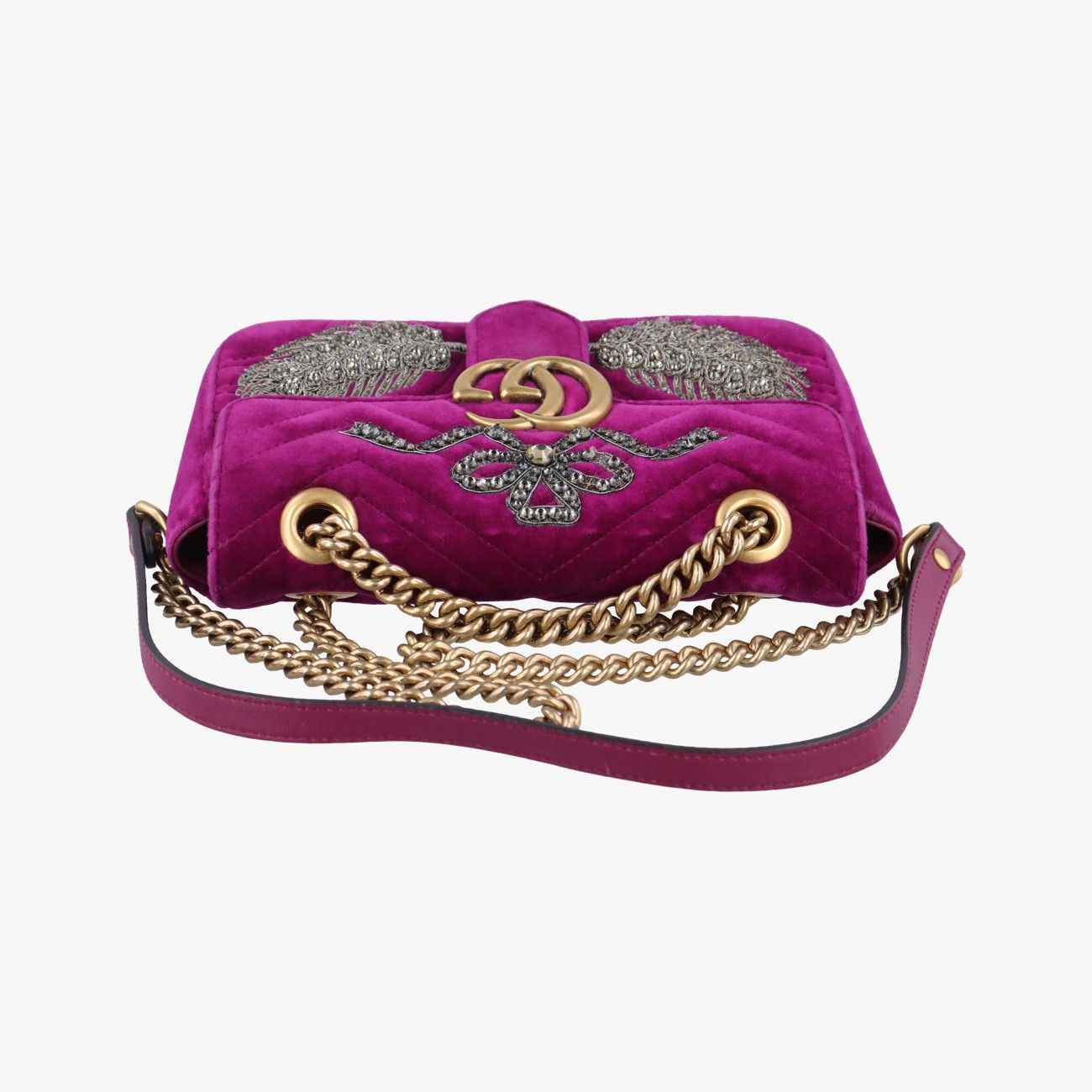 グッチGucciGGマーモントパープルベロア446744A022824960