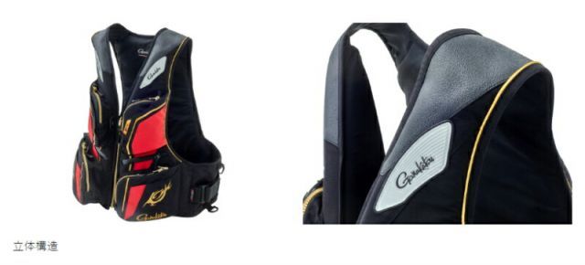 がまかつ GM2193 フローティングベスト ブラック(BLACK WORKS) 3L