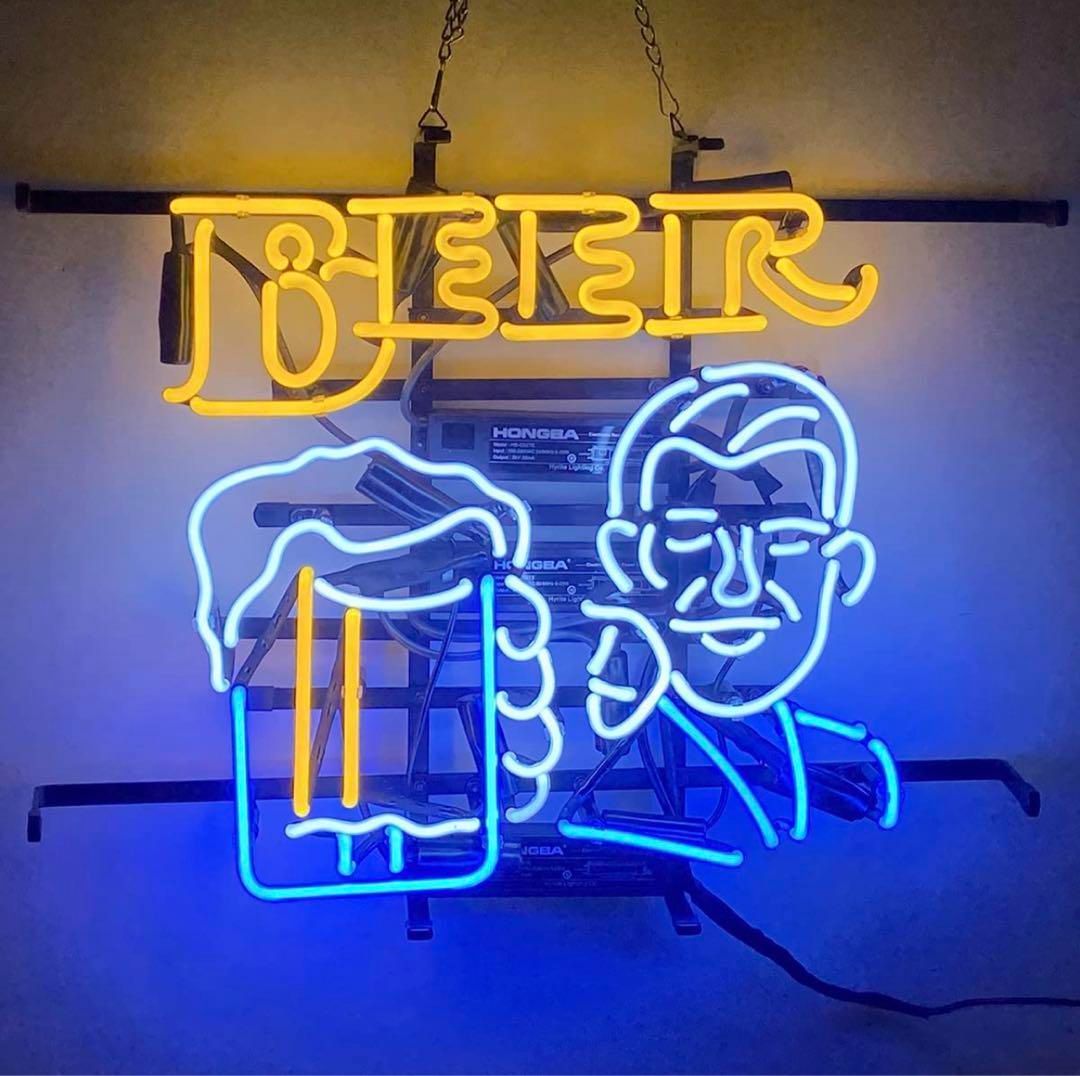 ネオンサイン ビール デザイン ネオン管 広告用看板 居酒屋 オーダー 