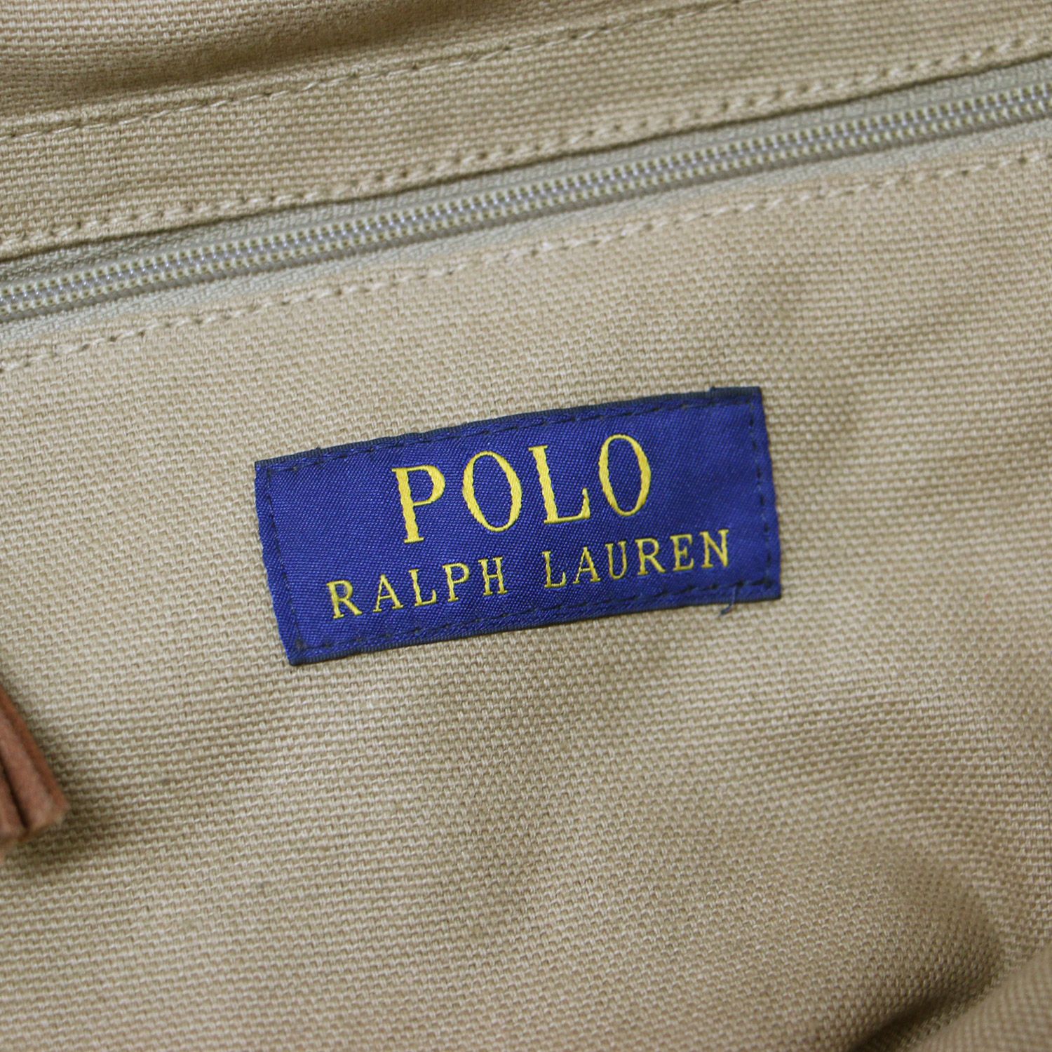 POLO Ralph Lauren ポロ ラルフローレン バッグ トートバッグ 2WAY ベージュ ショルダーバッグ ポニー刺繍 キャンバス カバン 肩掛け 斜め掛け 大容量 無地 【レディース】