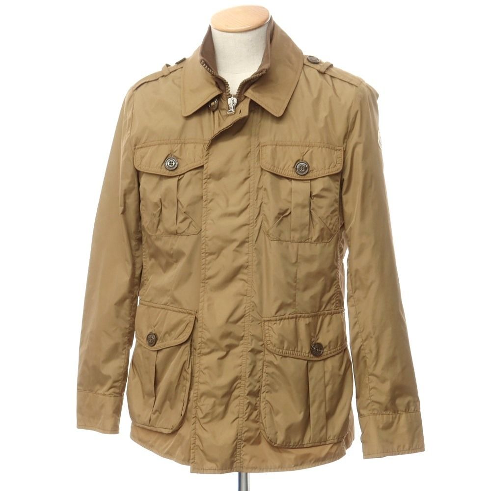 【中古】モンクレール MONCLER ナイロン ミリタリージャケット ライトブラウン【サイズ1】【メンズ】