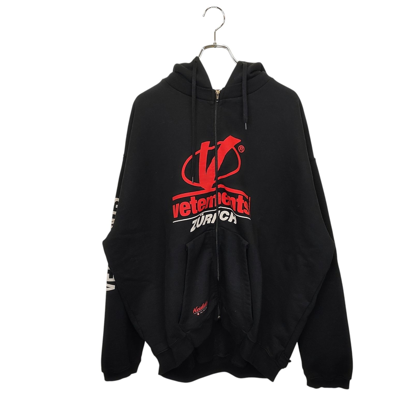 VETEMENTS ヴェトモン 18SS ZURICH 再構築 ジップアップ パーカー 