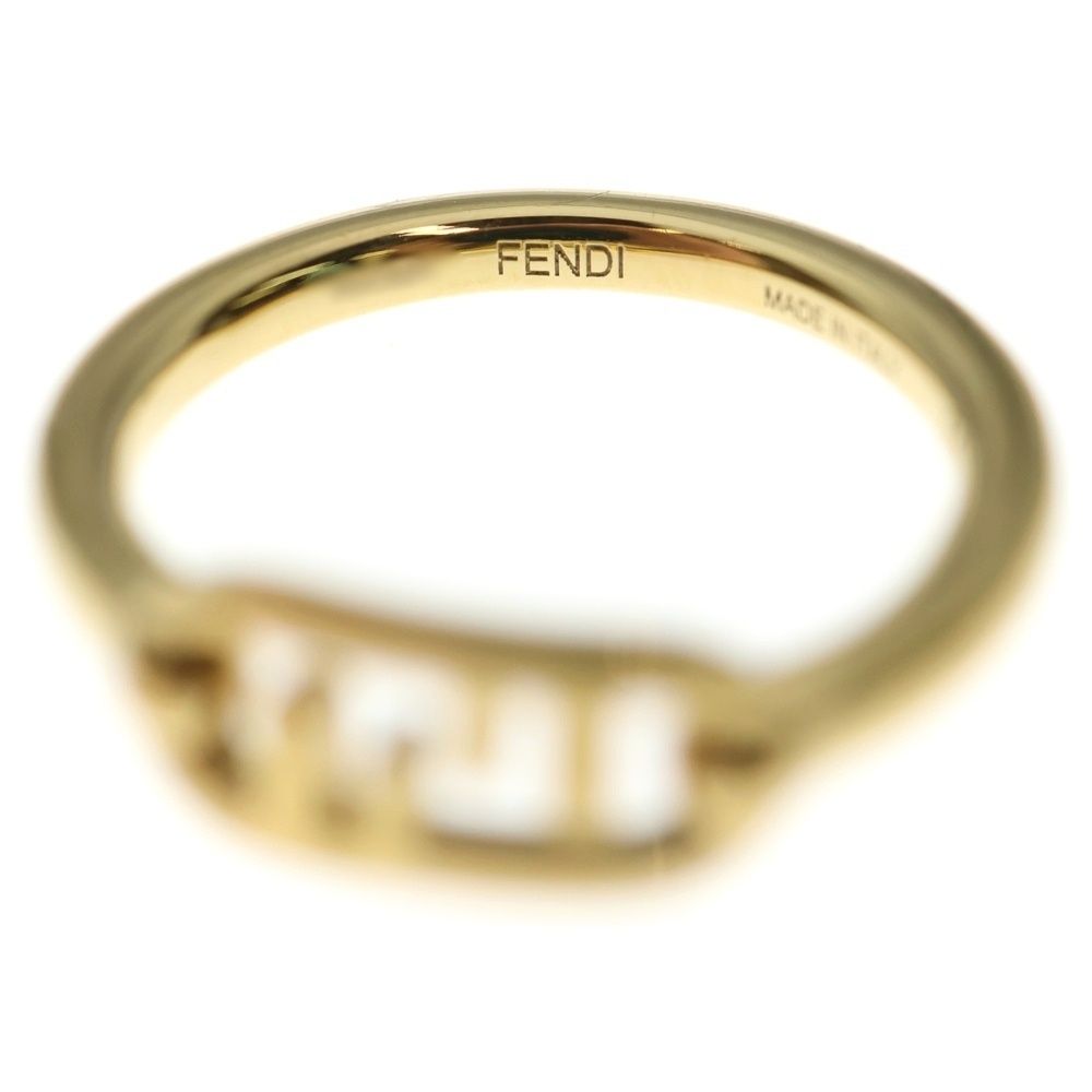 FENDI 配送 (フェンディ) オーロックリング FFロゴ 指輪 ゴールド