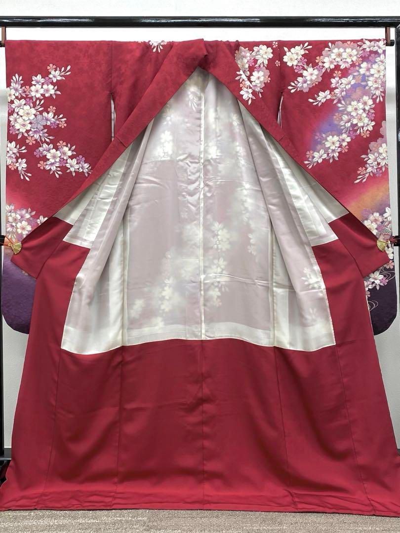 振袖 豪華 銀通し 刺繍 金駒 金彩 紋意匠 桜尽くし 身丈173cm MO2590 