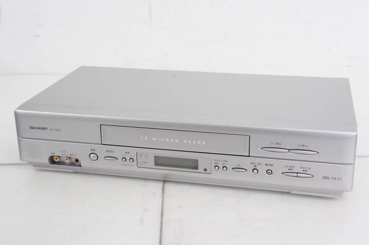 C SHARPシャープ ビデオカセットレコーダー VHSビデオデッキ VC-H220