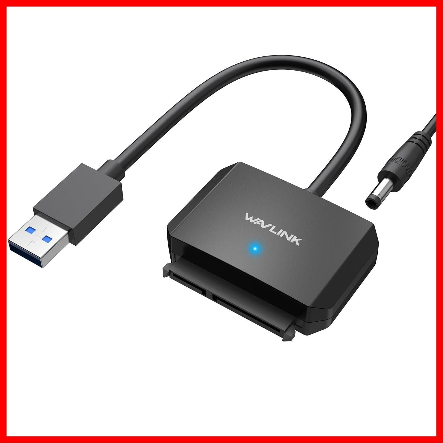 新着商品】WAVLINK SATA USB3.0 変換ケーブル 2.5インチ HDD SSD/3.5