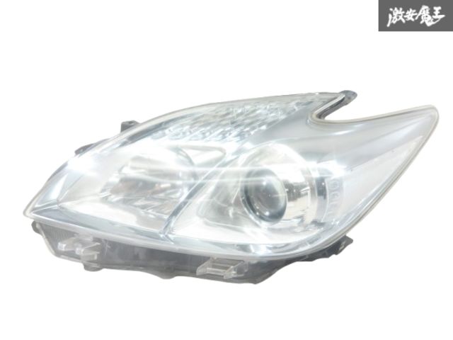 プリウス ZVW30 前期 ハロゲン 純正 左ヘッドライト/左ヘッドランプ KOITO 47-29 ▼10467/箱 プリウス ZVW30 前期 ハロゲン 純正 左ヘッドライト&frasl;左ヘッドランプ