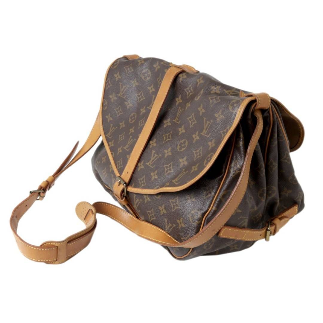 限定SALE得価LOUIS VUITTON ルイヴィトン M42254 ソミュール35 ショルダーバッグ モノグラム　ブラウン ゴールド ユニセックス 管理HS24330 ショルダーバッグ