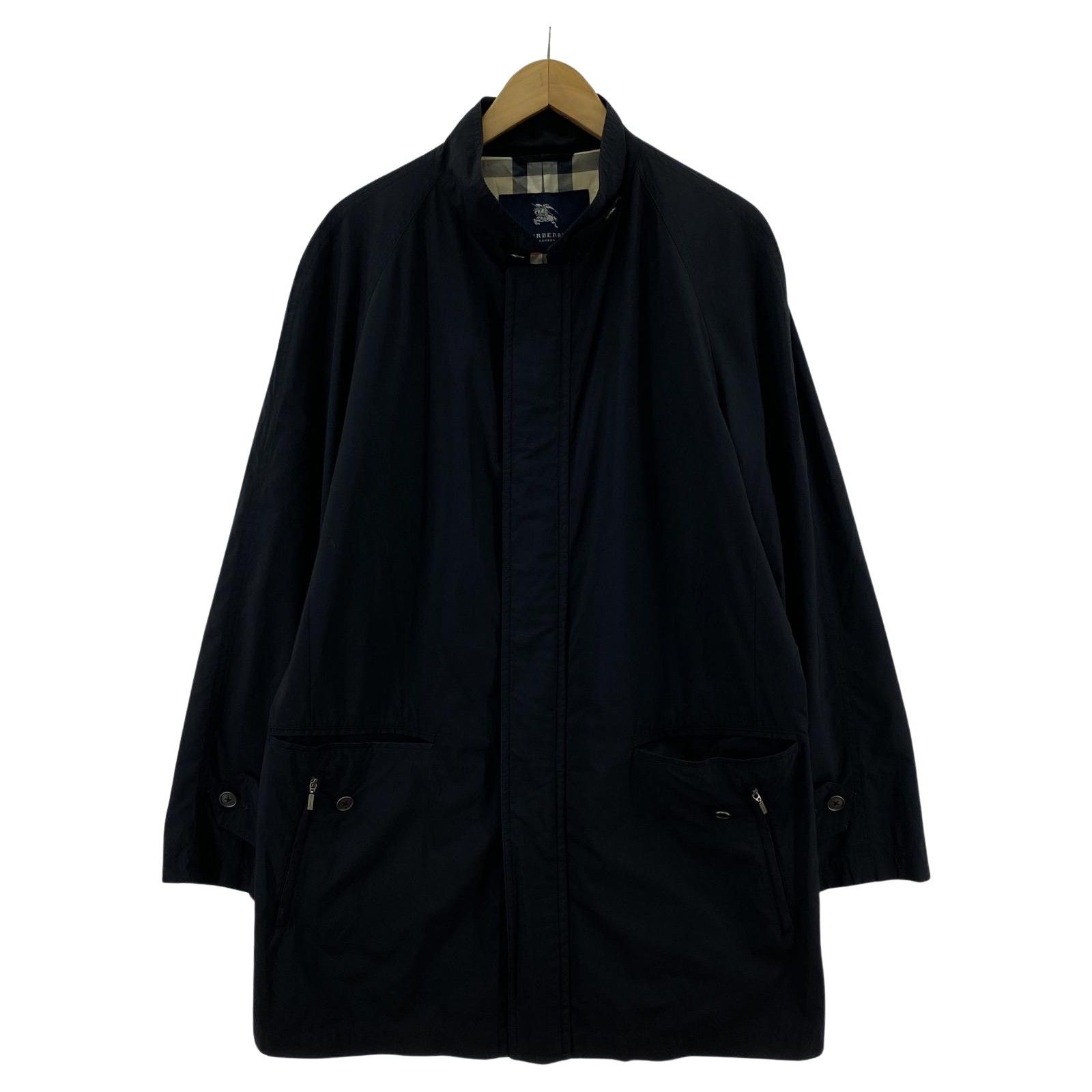 BURBERRY バーバリー スタンドカラーコート sizeL/ブラック メンズ