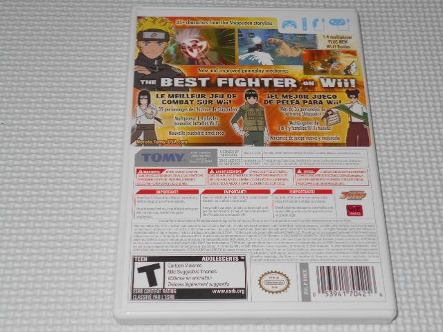 Wii☆NARUTO SHIPPUDEN CLASH OF NINJA REVOLUTION 3 海外版 北米版 