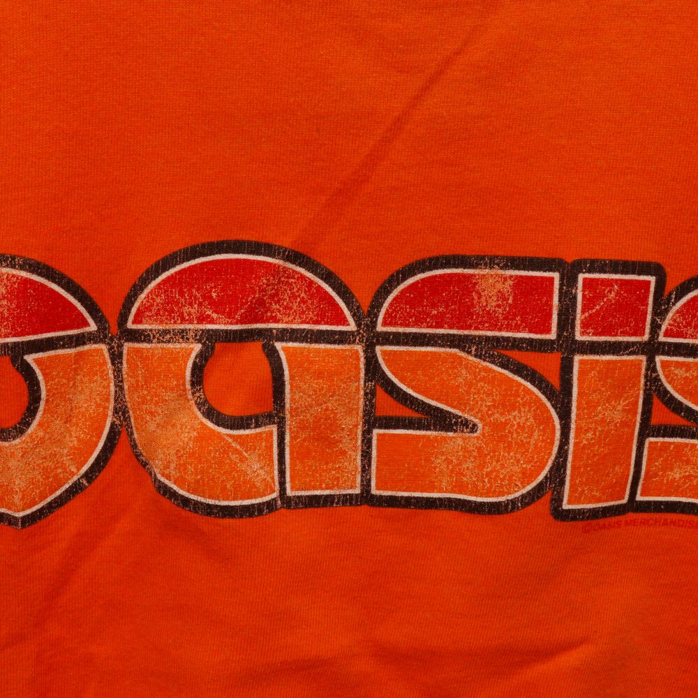 VINTAGE (ヴィンテージ) 00s Oasis Standing On The Shoulders Of Giants Tour Shirt オアシス ツアー バンド クルーネック半袖Tシャツ オレンジ SCREEN STARSタグ